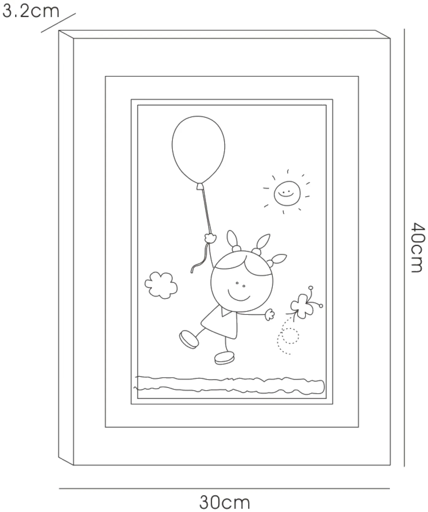IL70523  Bambino Girl With Balloon Crystal Art